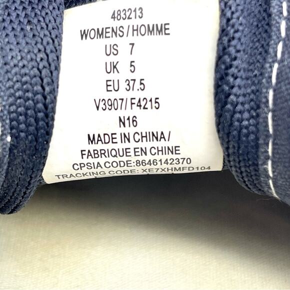 Lands' End Navy Blue Classic Mesh Lace Up Walking Athletic Sneakers - Size 7 - Picture 10 of 11